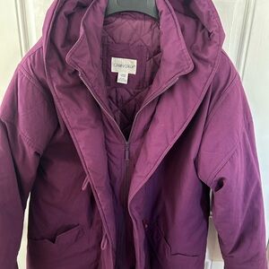 Beautiful and incredibly warm, purple Cabin Creek jacket.